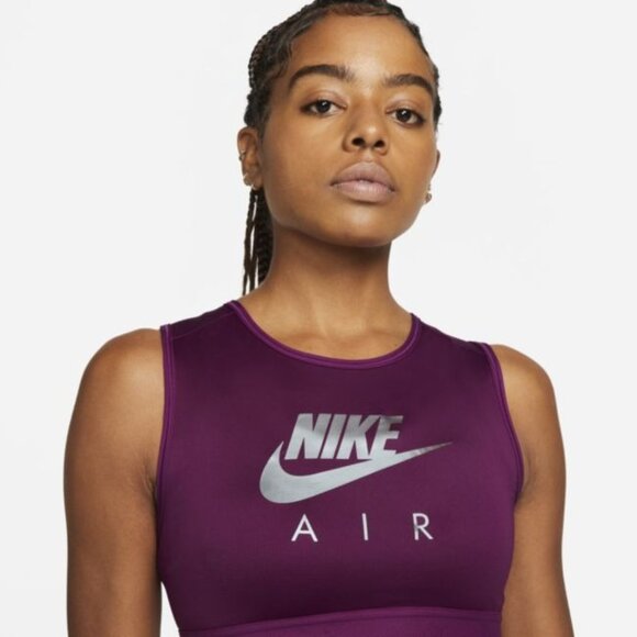 Nike Womens Air Dri-FIT Swoosh Sports Bra DM0643-610 Purple Size XS Extra Small - Picture 2 of 4